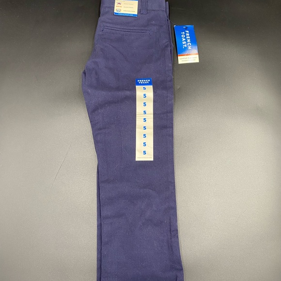 French Toast size 5 navy blue straight uniform pants - Picture 7 of 8